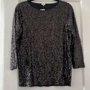 NWT J.CREW Factory sequin top